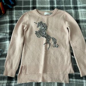 Girls Unicorn Sweater